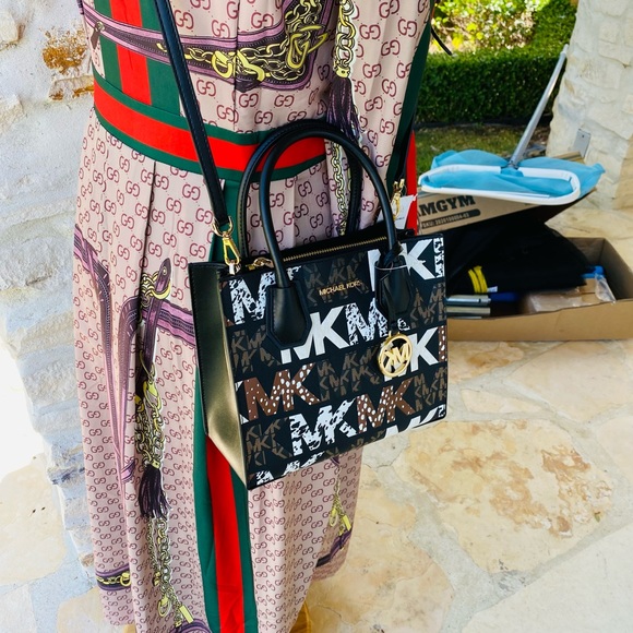 Michael Kors Graphic logo Mercer Satchel&wallet - Picture 13 of 16